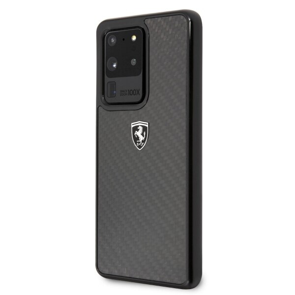 Husa Samsung Galaxy S20 Ultra Ferrari Carbon Heritage Neagra