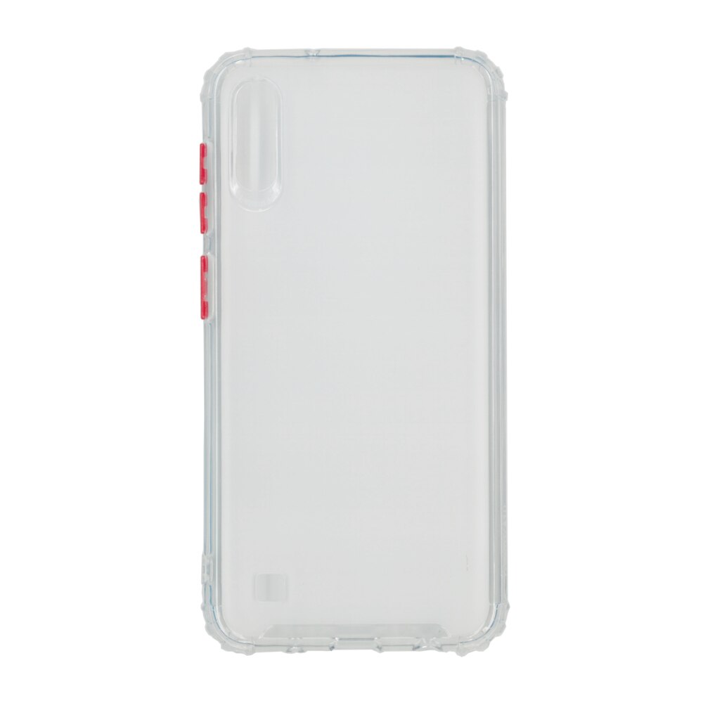 Husa din silicon matte crack, pentru Samsung Galaxy A10, alb