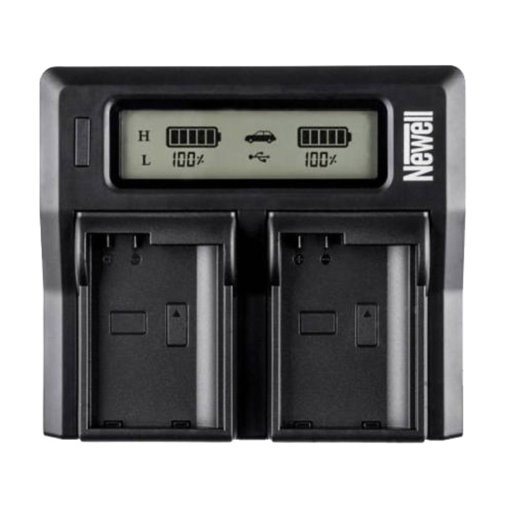 Двойно зарядно устройство Newell DC-LCD за батерии Sony NP-FP, NP-FH, NP-FV