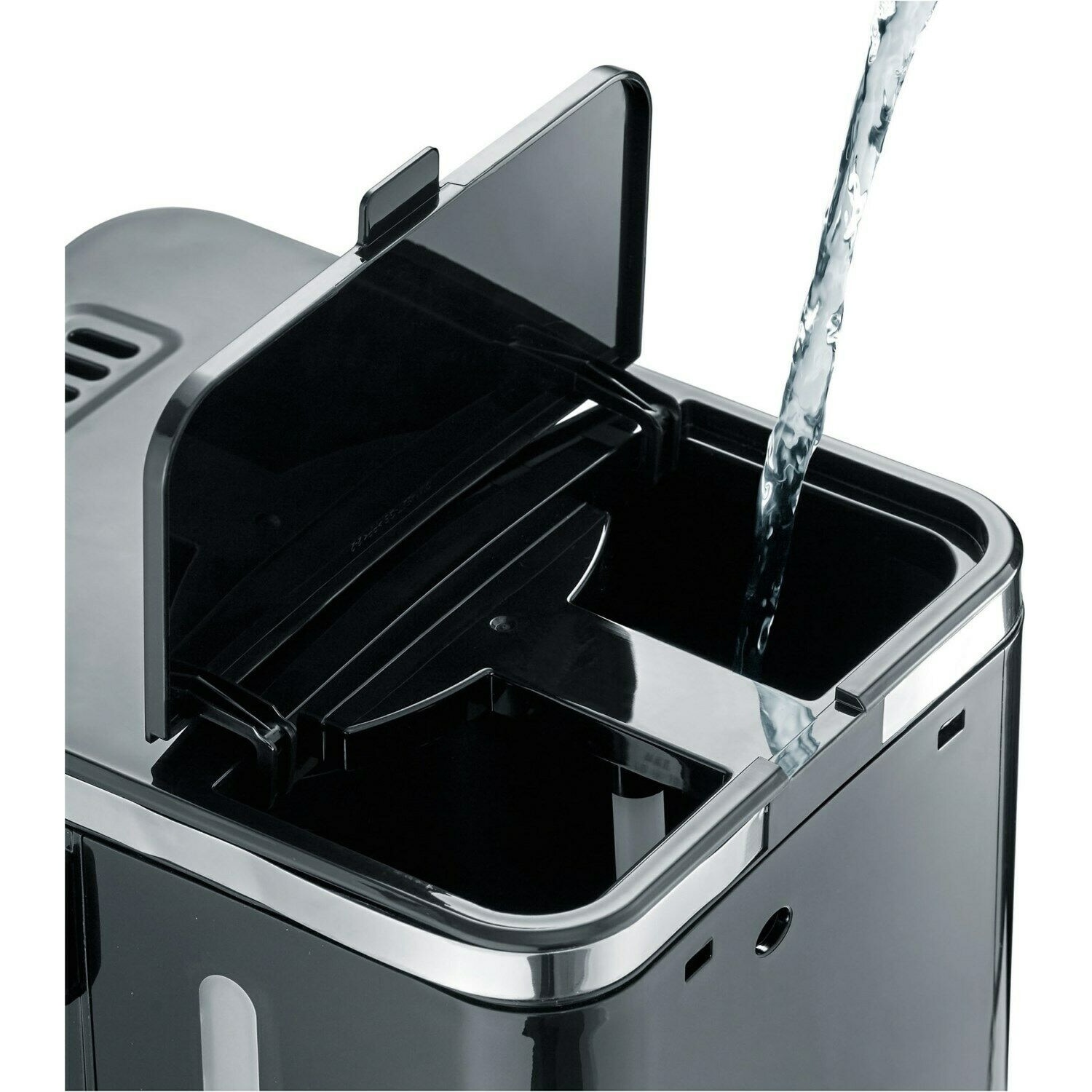 Cafetiera Graef, FK402, cu functie de preinfuzare pentru potentarea aromei, 1000 W, 1.25 L / 10 cesti, negru, High Quality Design