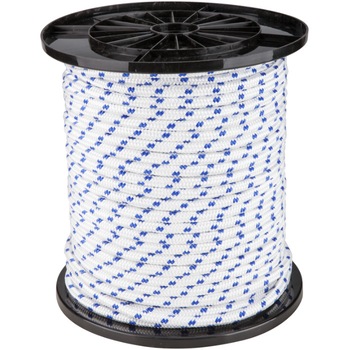 Cordelina PP 1001 EvoTools, 12mm x 100m, Alb/Albastru, Rola Cordelina PP 1001 EvoTools, 12mm x 100m, Alb/Albastru, Rola
