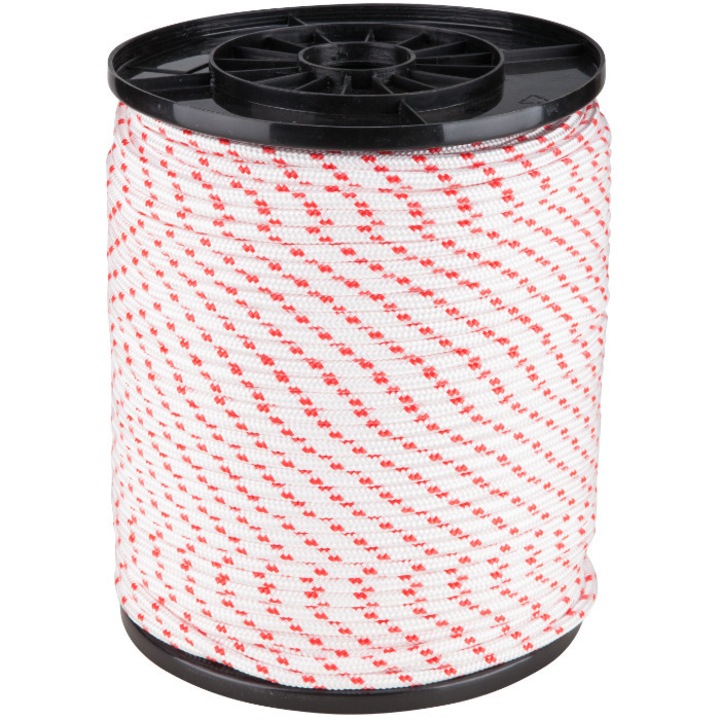 Cordelina PP 1001 EvoTools, 6mm x 200m, Alb/Rosu, Rola