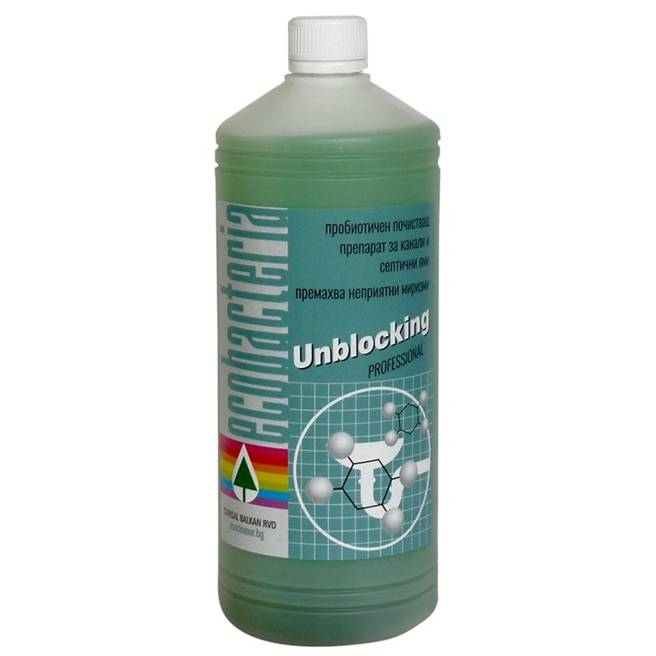 Detergent probiotic pentru drenarea canalelor Ecocleaner BAC Unblocking 1L