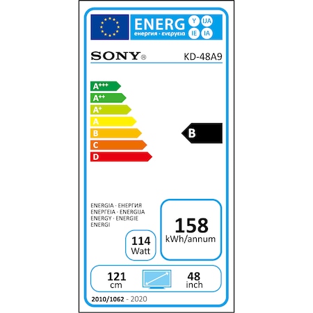 Televizor Sony 48A9, 121 cm, Smart Android, 4K Ultra HD, OLED
