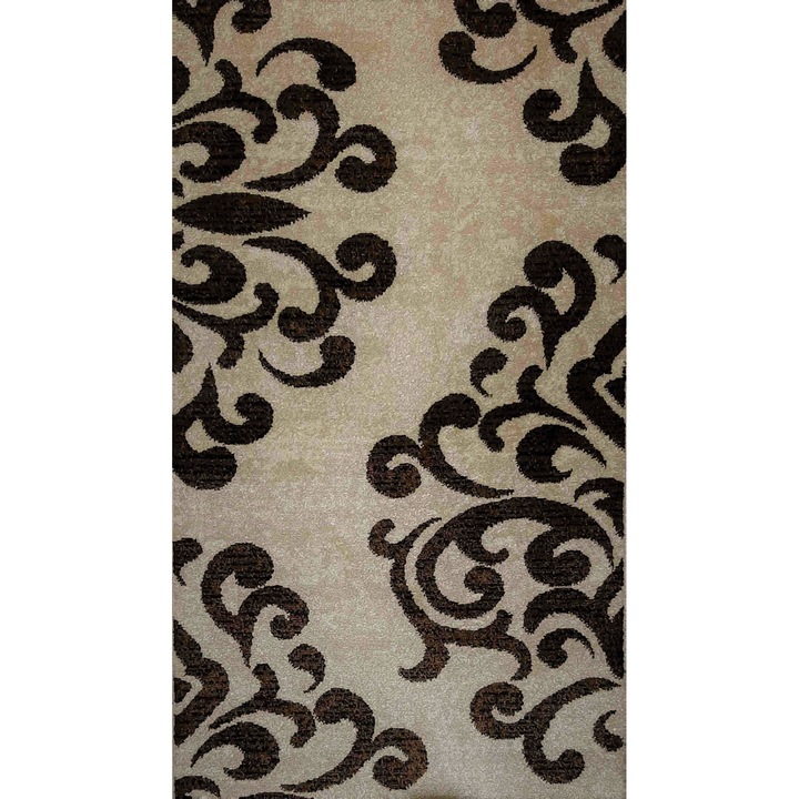 Килим Delta Carpet Cappuccino, 16028-118, Модерен, Aбстрактен, Правоъгълна, Бежов / Кафяв, 100 x 200 см