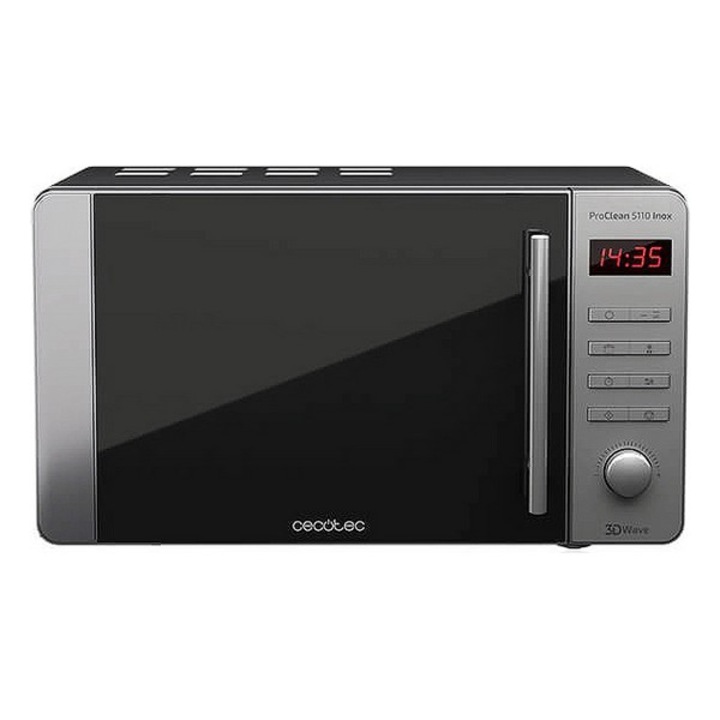Микровълнова фурна с грил CECOTEC, ProClean 5110, Inox, 20L, 700W, Неръждаема стомана