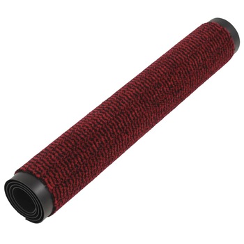Set de 2 covorase de usa intrare, vidaXL, Tesatura, Antideparant, 80 x 120 cm, Rosu Set de 2 covorase de usa intrare, vidaXL, Tesatura, Antideparant, 80 x 120 cm, Rosu