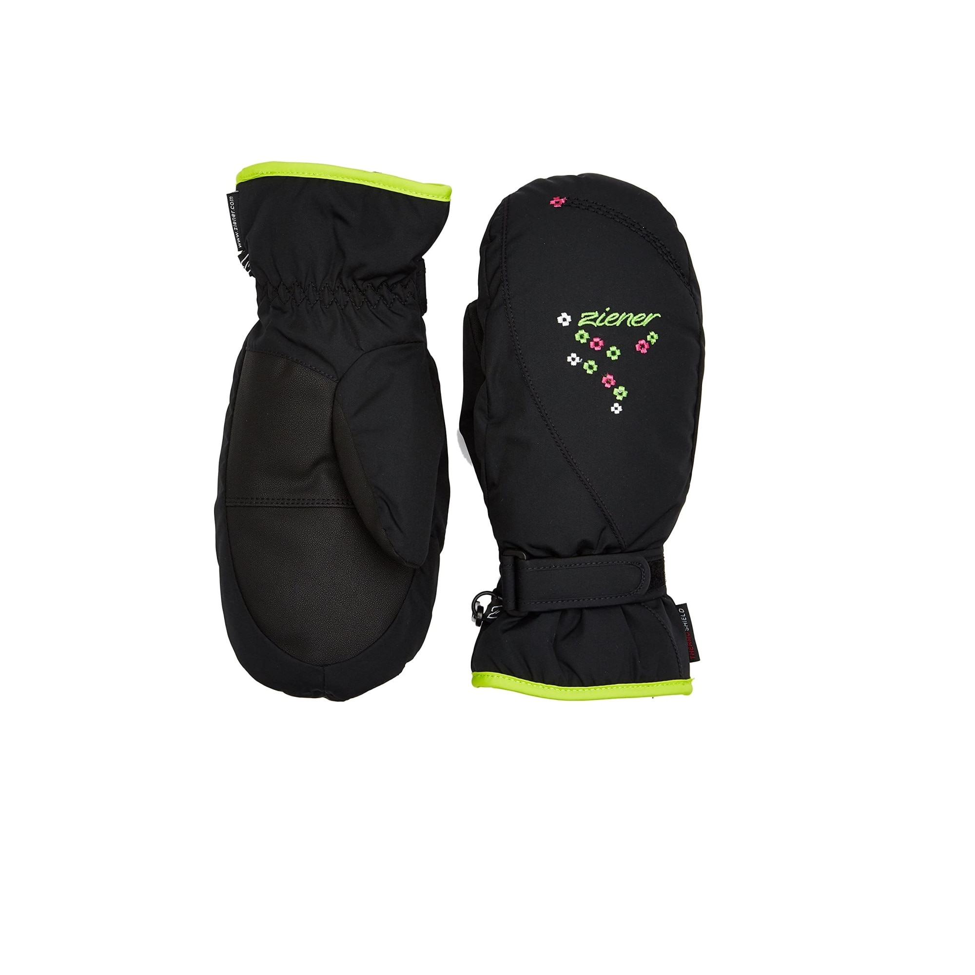 Manusa copii de ski, Ziener, Negru, 6