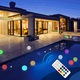 Lumini decorative plutitoare cu telecomanda si led RGB pentru piscina, 16 culori si 3 moduri diferite de iuminare , pachet de 6 bucati