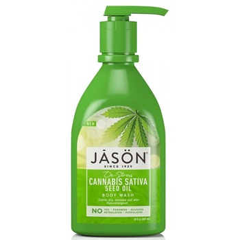 Gel de dus Jason hipoalergenic, relaxant cu ulei din seminte de Cannabis, 887 ml Gel de dus Jason hipoalergenic, relaxant cu ulei din seminte de Cannabis, 887 ml