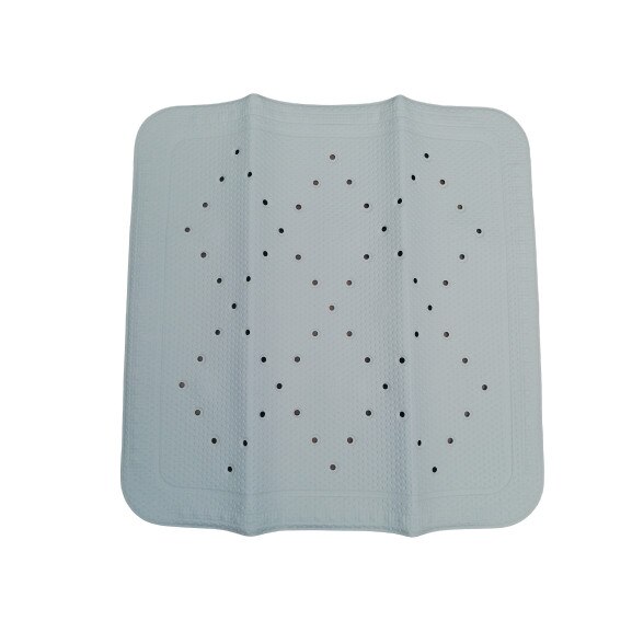 Covoras baie cu ventuze, kleine wolke, alb 55 x 55 cm