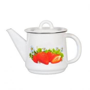 Ceainic emailat cu decor, 1 l, cu capac emailat, 012988 Ceainic emailat cu decor, 1 l, cu capac emailat, 012988