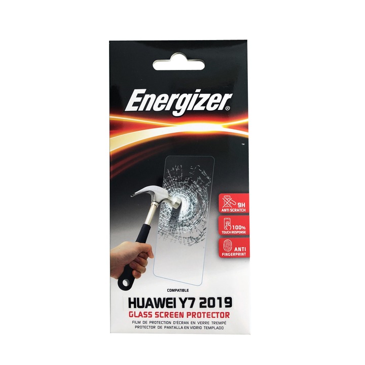 Стъклен протектор Energizer, Huawei Y7 2019, 2.5D