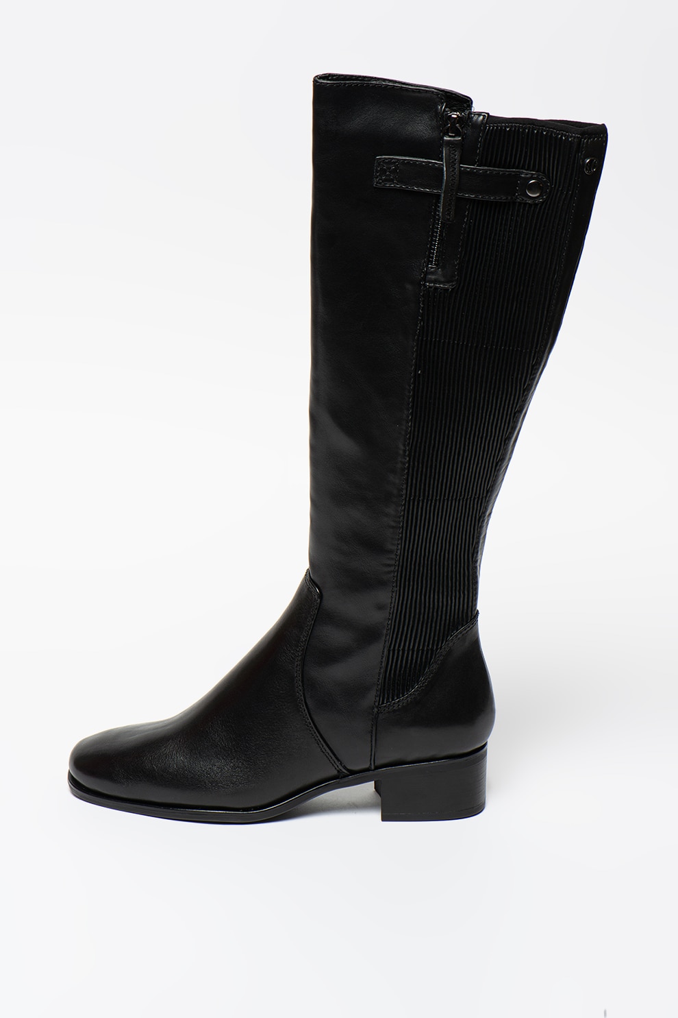 s.Oliver, Cizme lungi pana la genunchi de piele cu garnitura de material textil