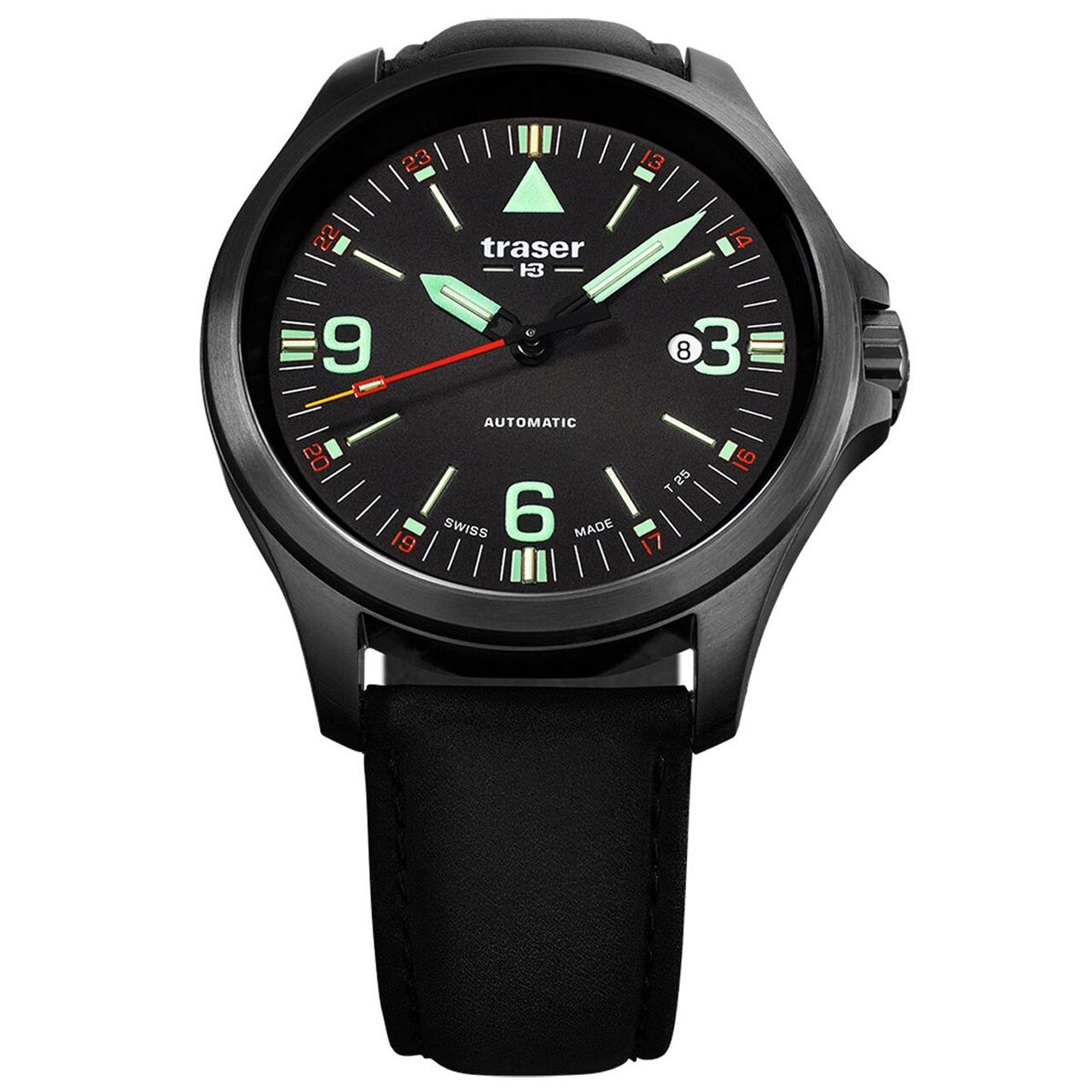 Ceas barbatesc Traser H3 108075 P67 Officer GunMetal, 45mm, 10ATM, Negru