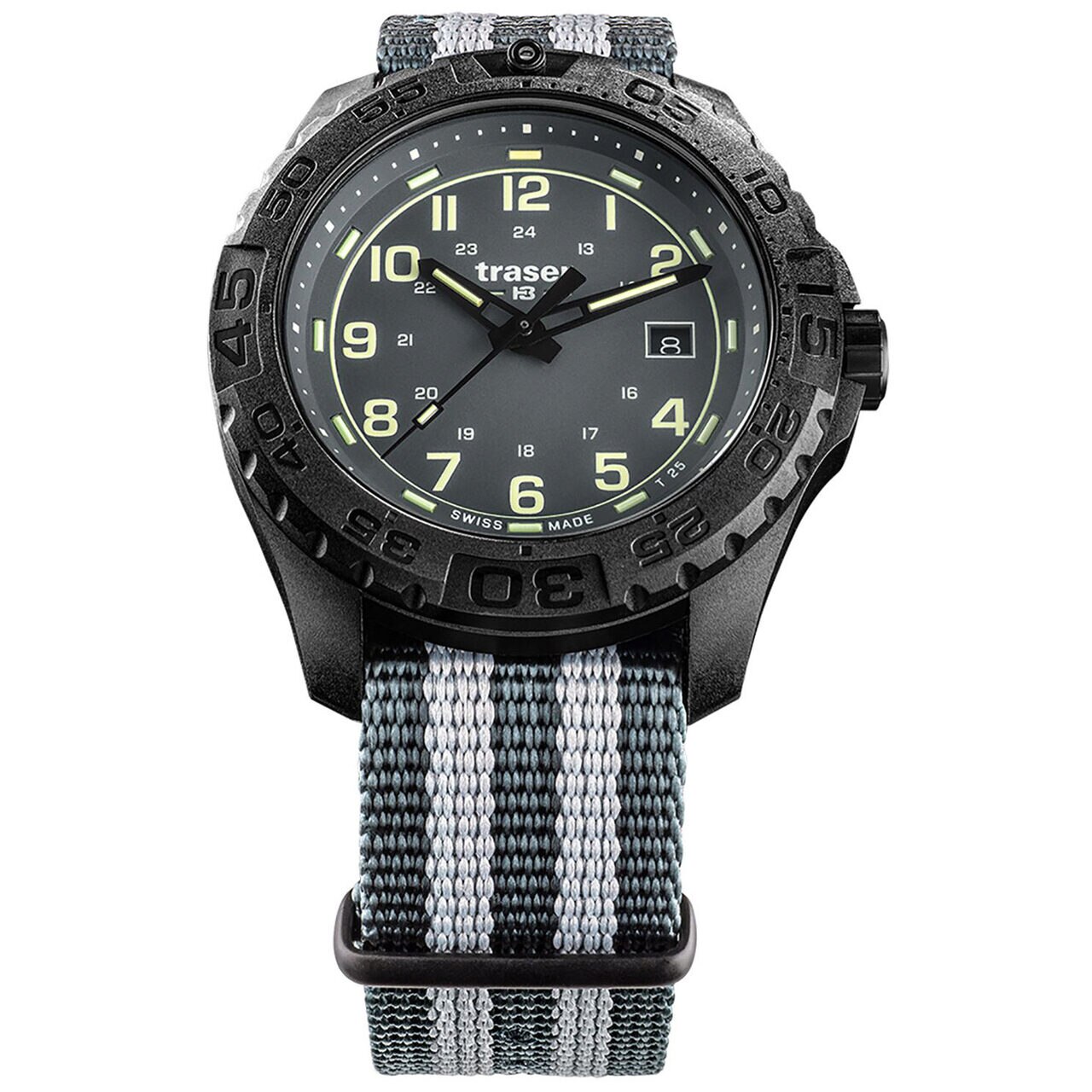 Ceas barbatesc Traser H3 109037 P96 OdP Evolution, 44mm, 20ATM, Negru