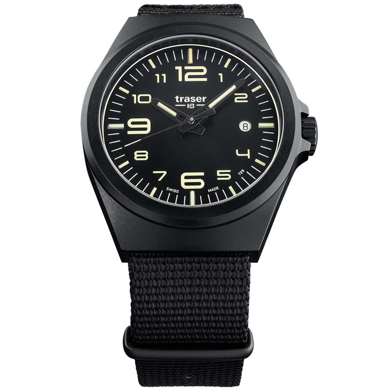 Ceas barbatesc Traser H3 108218 P59, 42mm, 10ATM, Negru