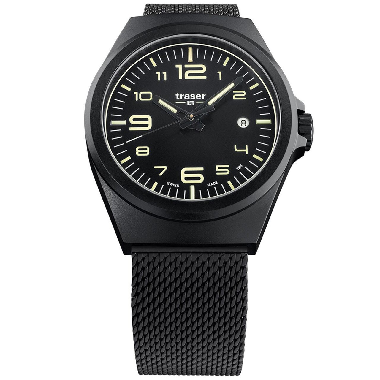 Ceas barbatesc Traser H3 108206 P59, 42mm, 10ATM, Negru