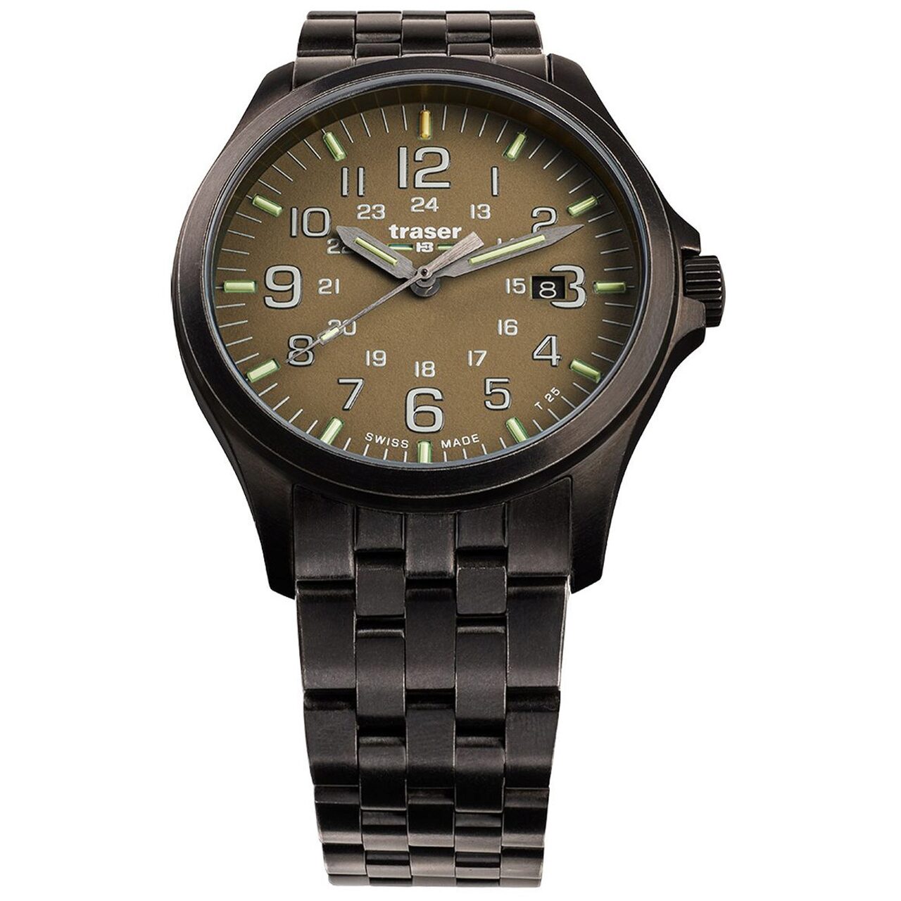 Ceas barbatesc Traser H3 108738 P67 Officer GunMetal, 42mm, 10ATM, Negru