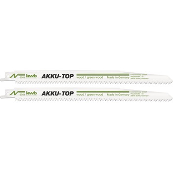 Set 2 bucati lame pentru ferastrau sabie 240/218 mm, HCS, pentru lemn, KWB Professional, AKKU TOP Set 2 bucati lame pentru ferastrau sabie 240/218 mm, HCS, pentru lemn, KWB Professional, AKKU TOP