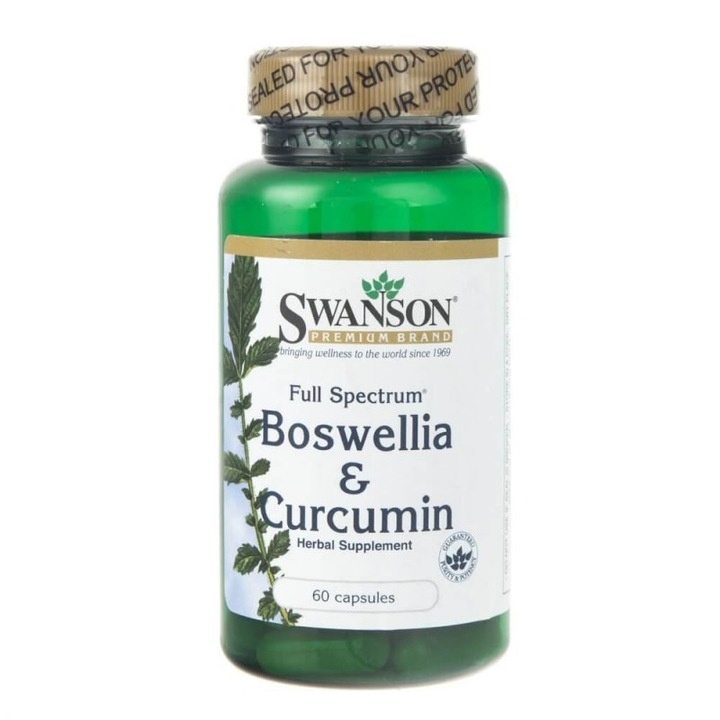 Swanson Boswellia & Curcumin kapszula, 60 db