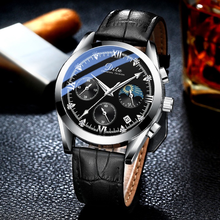 Ceas barbati DITA LPS Silver Black Edition