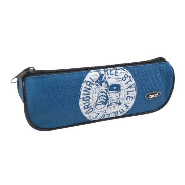 DACO kézitáska toll, 20x7x5 cm, poliészter anyag, kék színű