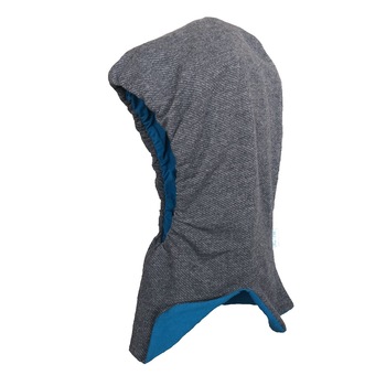 Cagula Mic Pitic G1 din 2 straturi tricot bumbac cu elastic in jurul fetei si guler, 46-48 cm, gri Cagula Mic Pitic G1 din 2 straturi tricot bumbac cu elastic in jurul fetei si guler, 46-48 cm, gri