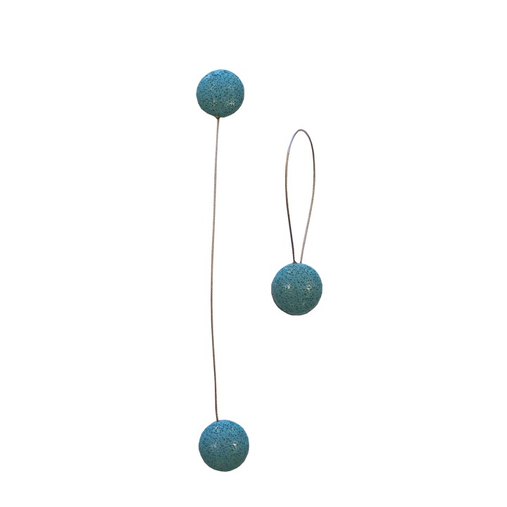 Set 2 magneti decorativi cu sufa metalica, rock bleo, 28 cm