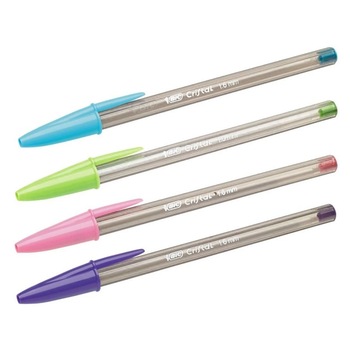 Set 4 pixuri, Bic, 4 culori diferite, cu pasta Set 4 pixuri, Bic, 4 culori diferite, cu pasta