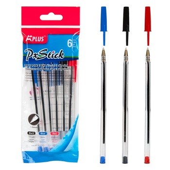 Set 6 pixuri, Zola®, 4 albastre, 1 rosu, 1 negru, 1 mm Set 6 pixuri, Zola®, 4 albastre, 1 rosu, 1 negru, 1 mm