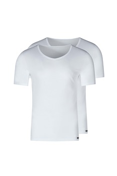 Skiny, Set de tricouri de casa - 2 piese, Alb, L Skiny, Set de tricouri de casa - 2 piese, Alb, L