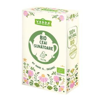Ceai Sunatoare Bio VEDDA Piramida 15x2g Ceai Sunatoare Bio VEDDA Piramida 15x2g