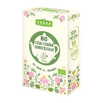 Ceai Coada Soricelului Bio VEDDA Piramida 15x2g Ceai Coada Soricelului Bio VEDDA Piramida 15x2g