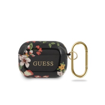 Husa Protectie Originala Guess Pentru Airpods Pro Colectia Floral Negru Guacaptpubkfl04 Husa Protectie Originala Guess Pentru Airpods Pro Colectia Floral Negru Guacaptpubkfl04