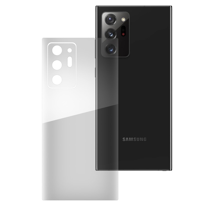 SILKASE kijelzővédő szilikonfólia készlet (2 db) Samsung Note 20 Ultra készülékhez, TPU Gel, Antibakteriális