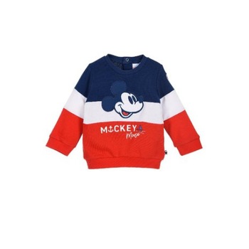 Bluza bebe, Mickey Mouse, rosu cu bluemarin Bluza bebe, Mickey Mouse, rosu cu bluemarin