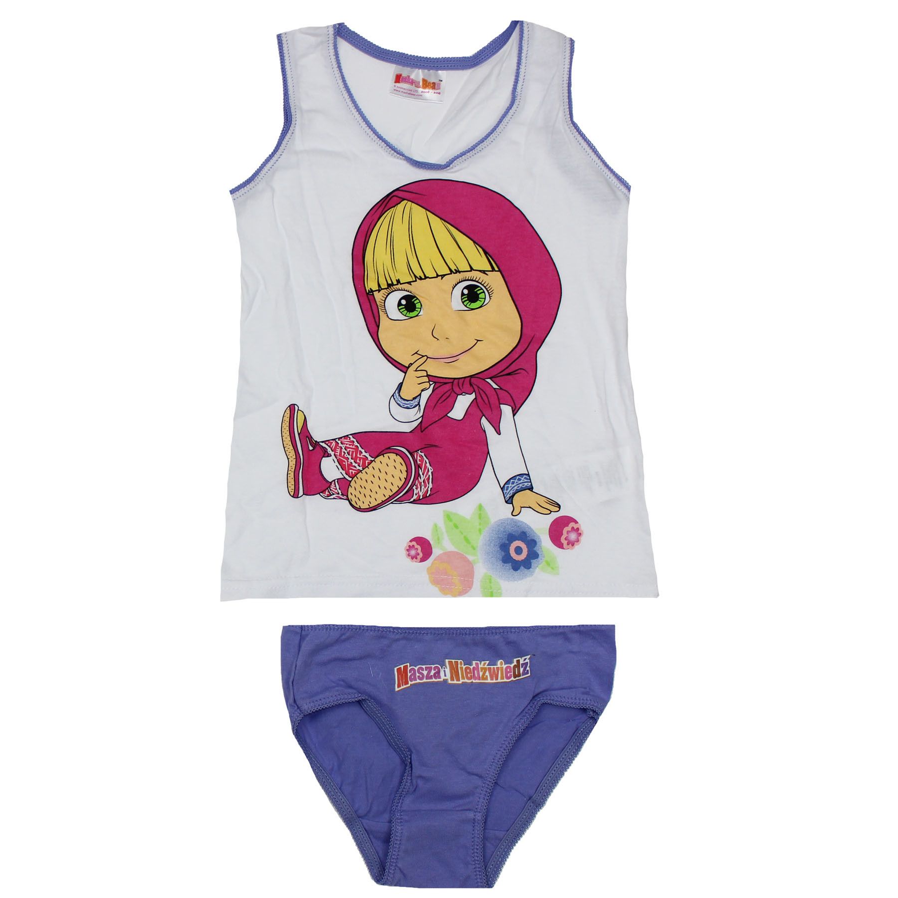 Set maieu+chilot, Masha si ursul, mov