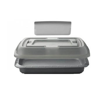 Tava pentru tort cu feliator incorporat si capac pentru transport,BergHOFF-Gem line Tava pentru tort cu feliator incorporat si capac pentru transport,BergHOFF-Gem line