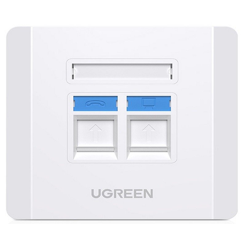 Priza - Cover UGREEN NW144 ICT RJ45, alb