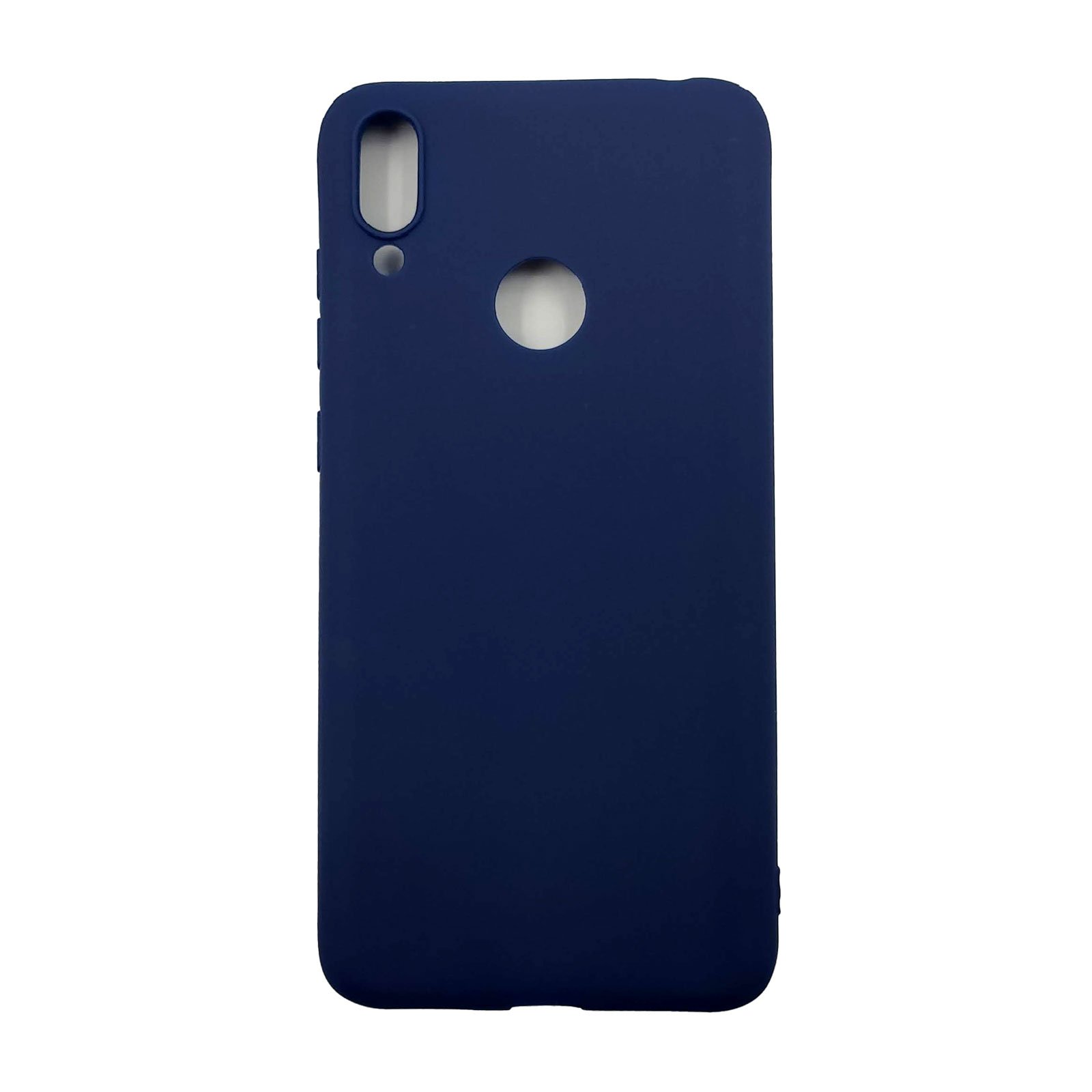 Husa silicon Huawei Y7 2019 model Mat cu Protectie Camera, Antisoc, TPU, Viceversa Albastru