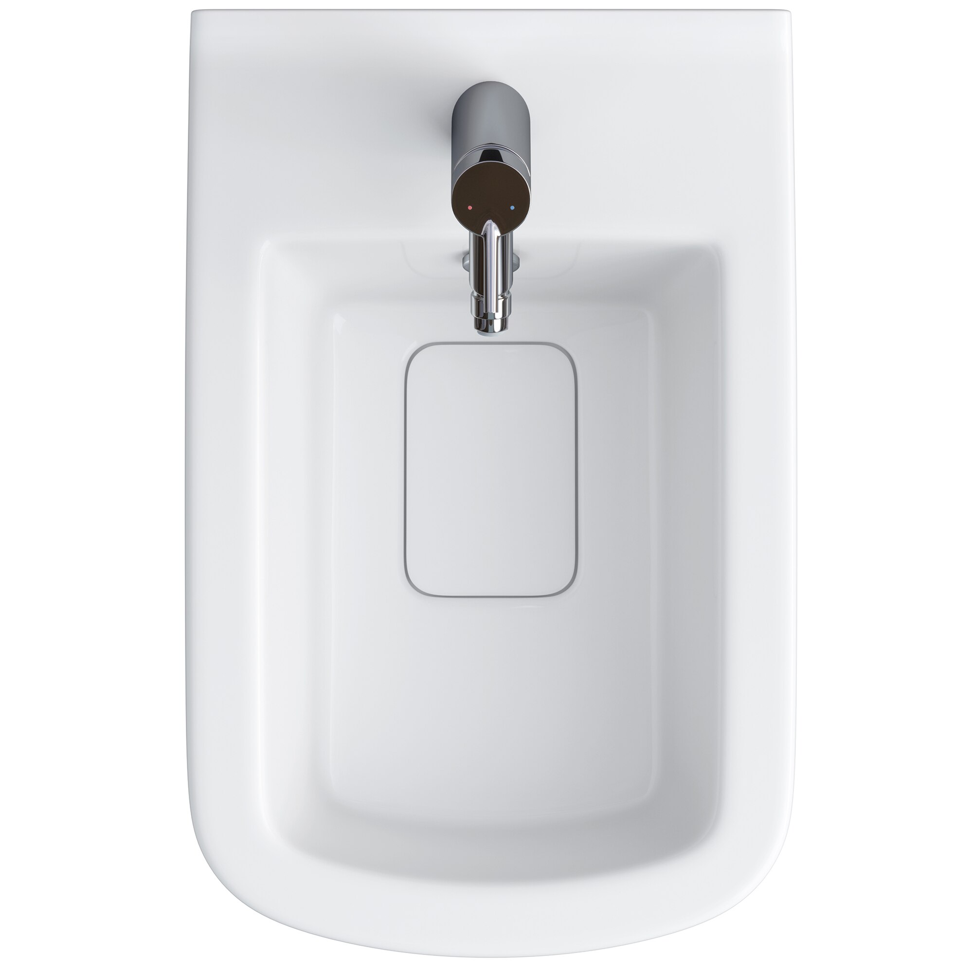 Bideu suspendat cu fixare ascunsa Cersanit Metropolitan K38-016, 55.5x26x31.5 cm