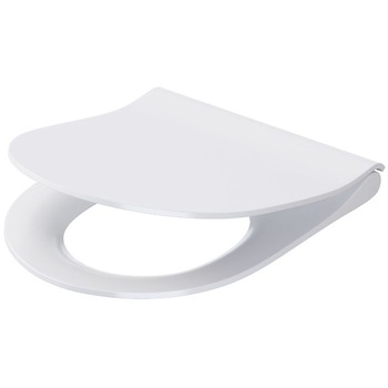 Capac WC oval cu buton Cersanit K98-0146 WC SLIM CITY, Duroplast, antibacterial Capac WC oval cu buton Cersanit K98-0146 WC SLIM CITY, Duroplast, antibacterial