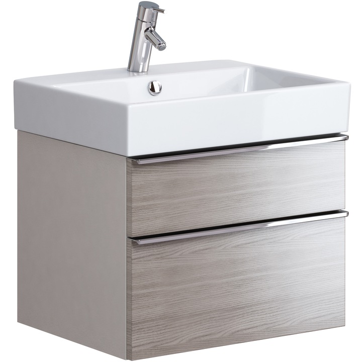 Шкаф за баня Cersanit Metropolitan OS581-002, 58.4x44.7x43 см, Дъб