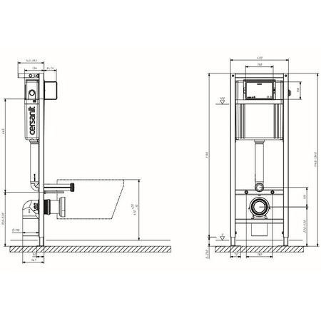 Pachet vas WC suspendat Delfi Cersanit Agis Plus 206 S701-022 + rezervor incastrat Cersanit Link + capac WC Delfi + clapeta Link