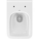 Тоалетна чиния WC Cersanit K701-102, Правоъгълна, Clean ON, Окачена, Правоъгълна, Капак slim с бавно затваряне, Бързо разглобяване, 51.5x37x35 см