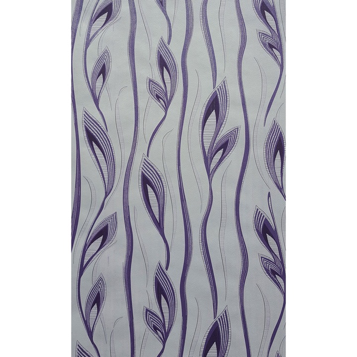Tapéta DEGRETS 051-05 Papír, Katrin fehér-lila, Méret: 0.53m x 10.05m = 5.3 m2