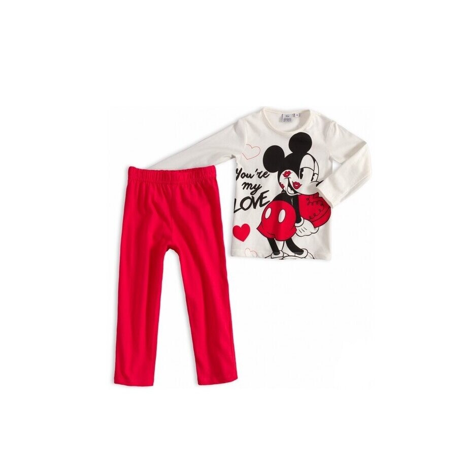 Pijama, maneca lunga, You are my love, ivory
