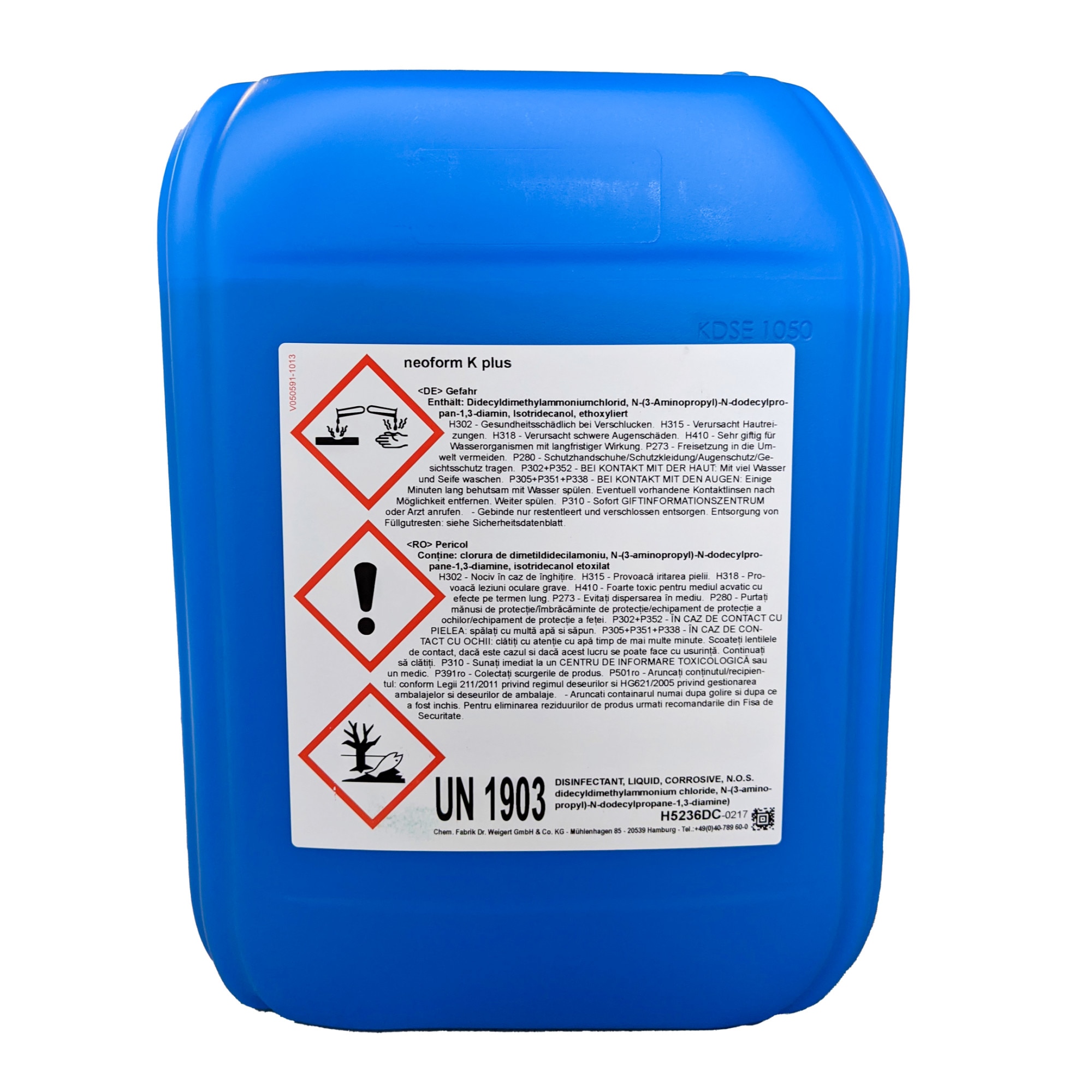 Dr. Weigert neoform MED FF Flächendesinfektionsreiniger – 5 Liter - Kanister
