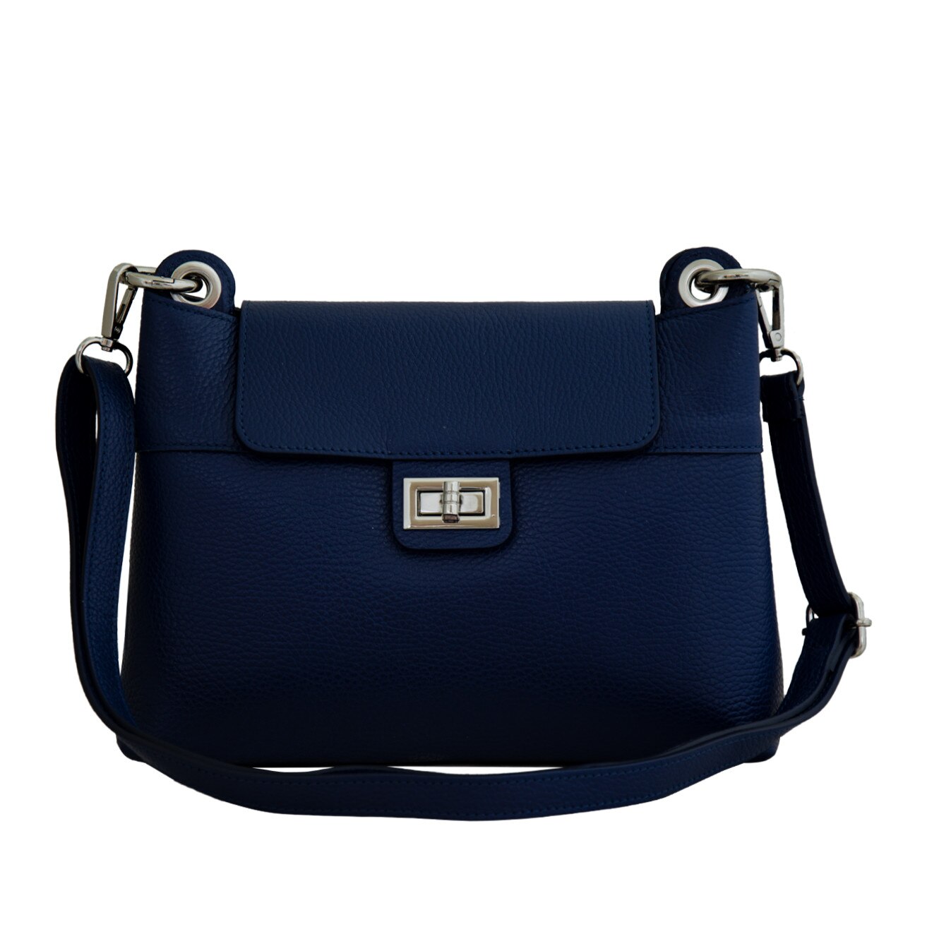 Geanta de dama din piele naturala Eva Bags, Donna albastru